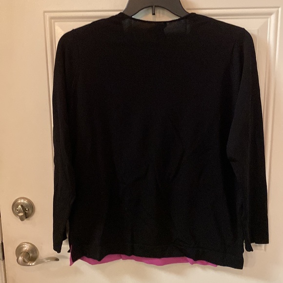 NWOT Grace Dane Lewis Pullover Lightweight Sweater, 1X, 63% Rayon, 37% Nylon - Picture 5 of 5